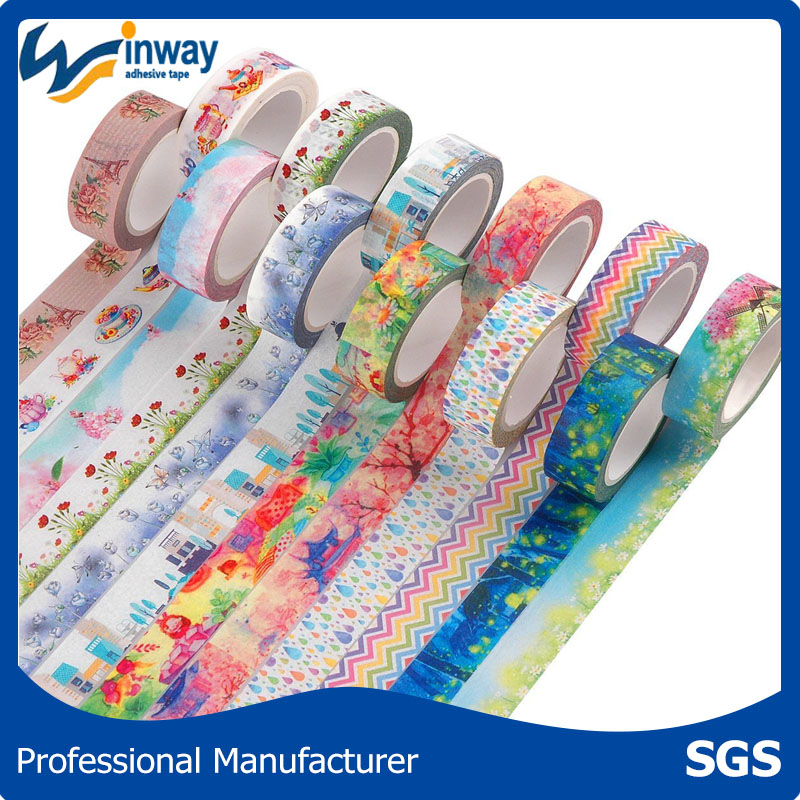 2017 new design Japanese washi masking paper adhesive tape