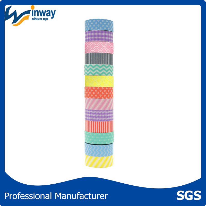 2017 new design Japanese washi masking paper adhesive tape