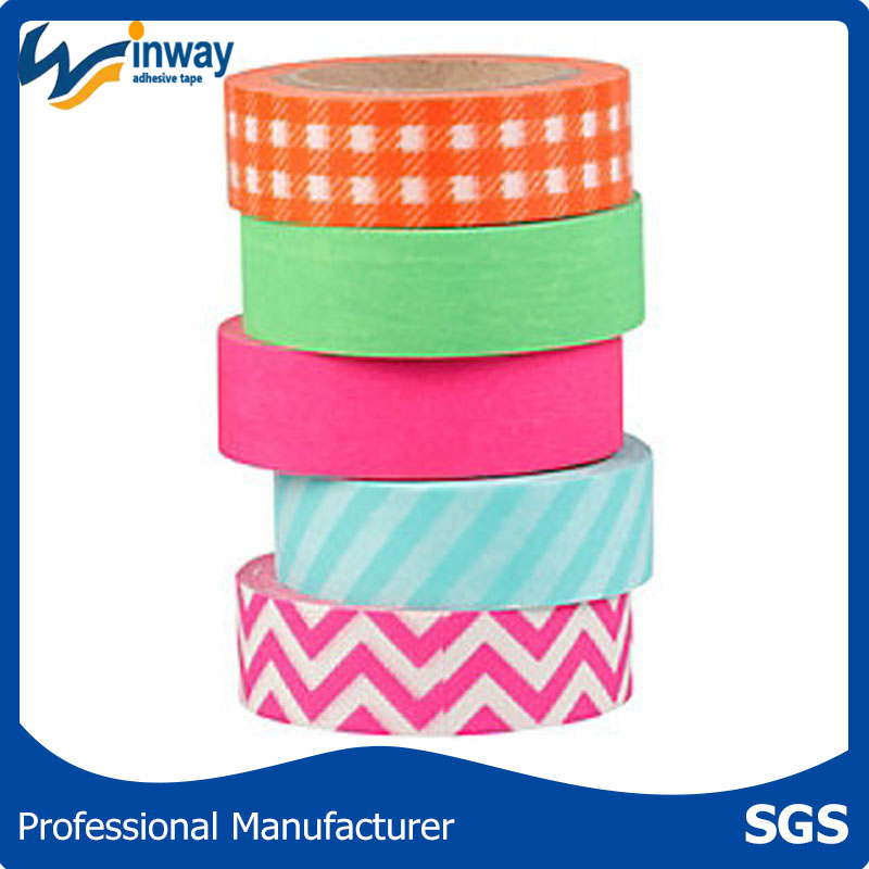 Writing printed custom washi japanese paper tape for decoration and gift box