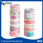 Writing printed custom washi japanese paper tape for decoration and gift box